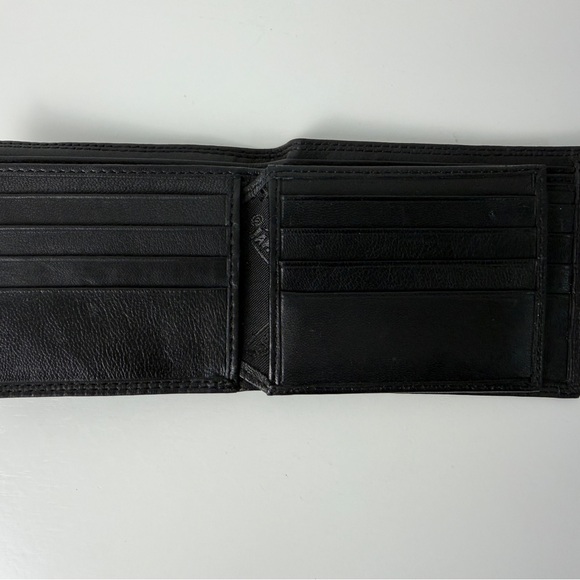 Porsche Design Black Leather Bifold Wallet RFID Blocking Crest Logo Men’s - Picture 3 of 12